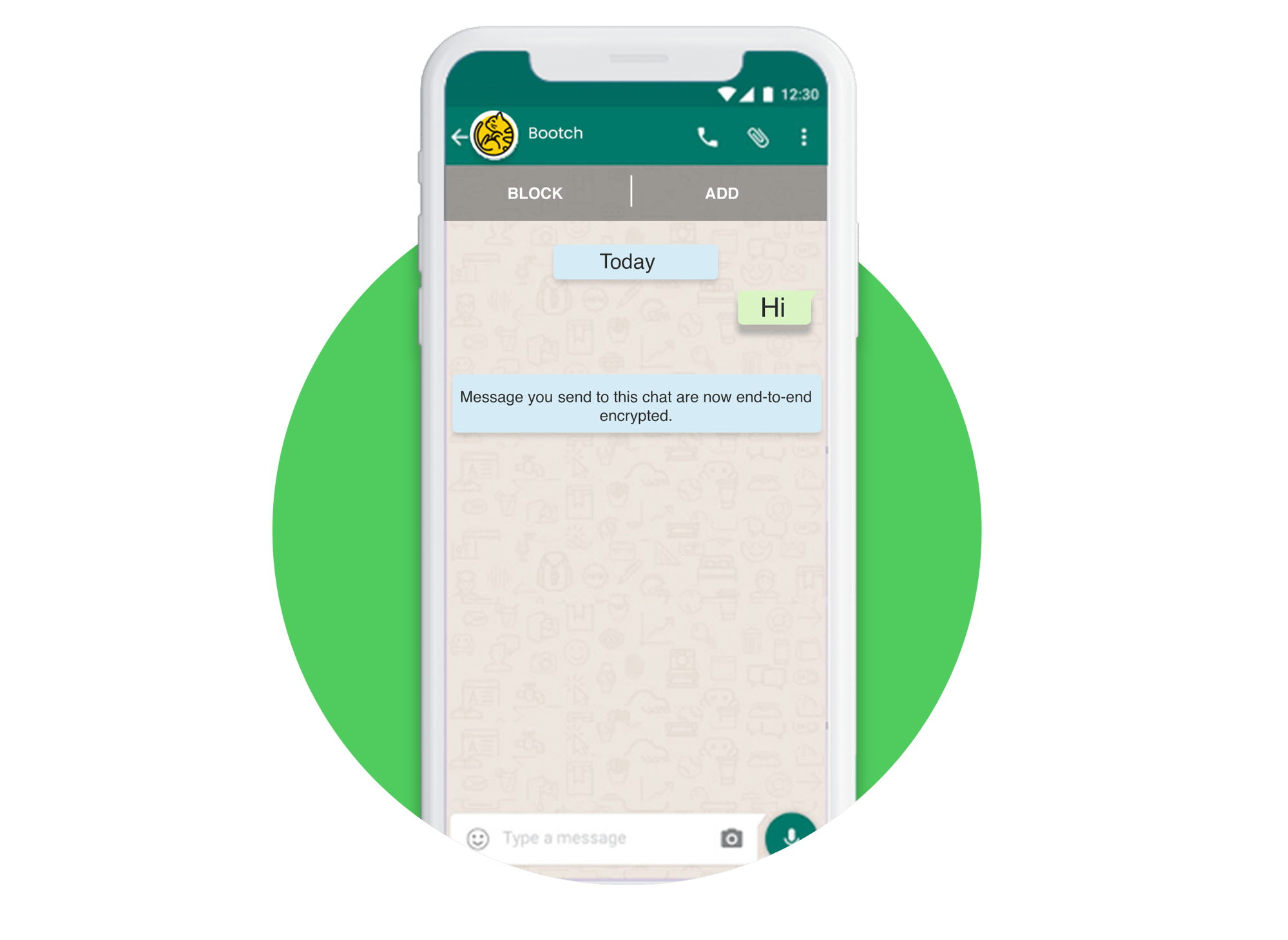 End to end encryption on WhatsApp