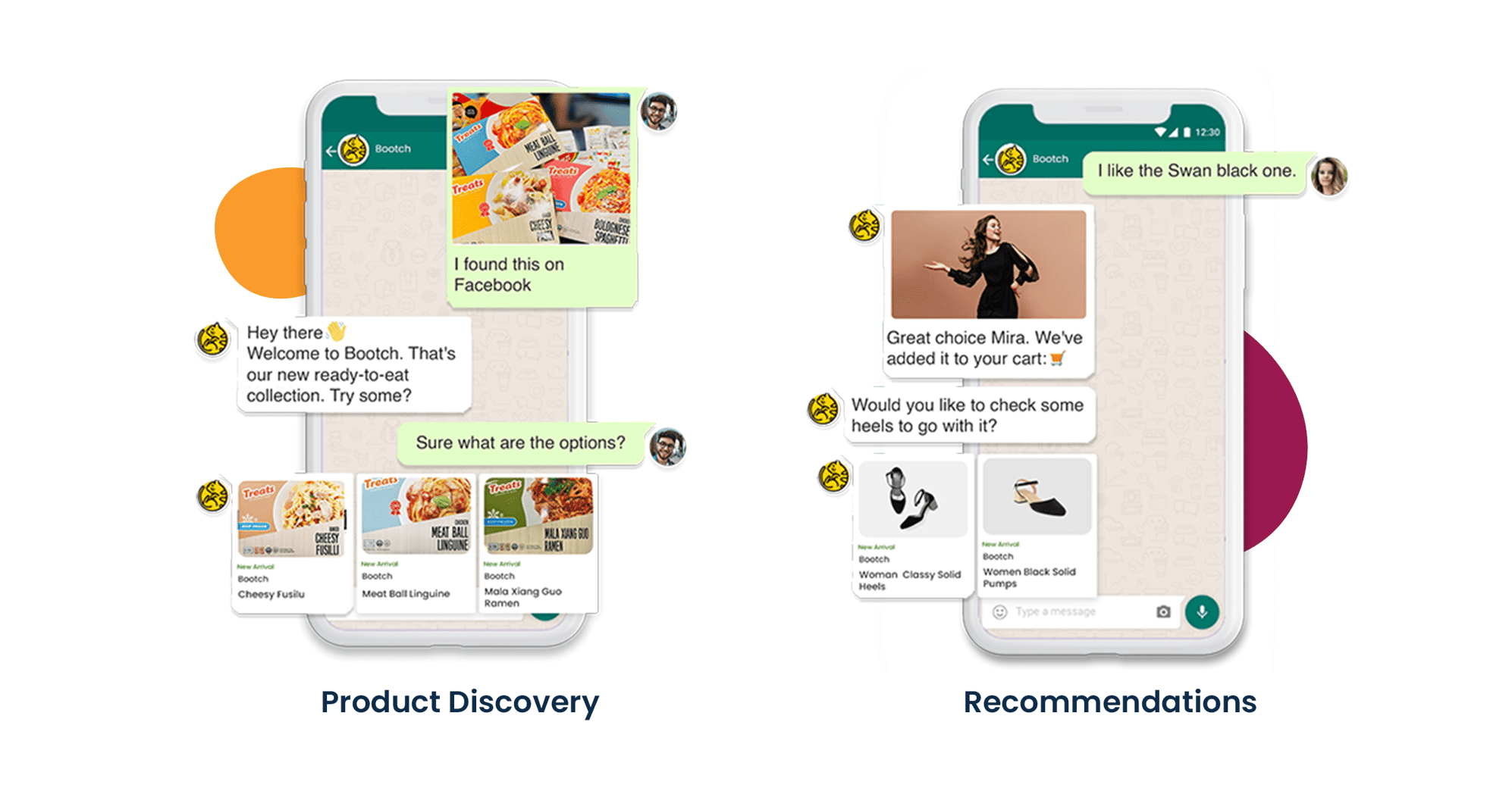 Product discovery and recommendation using conversational commerce