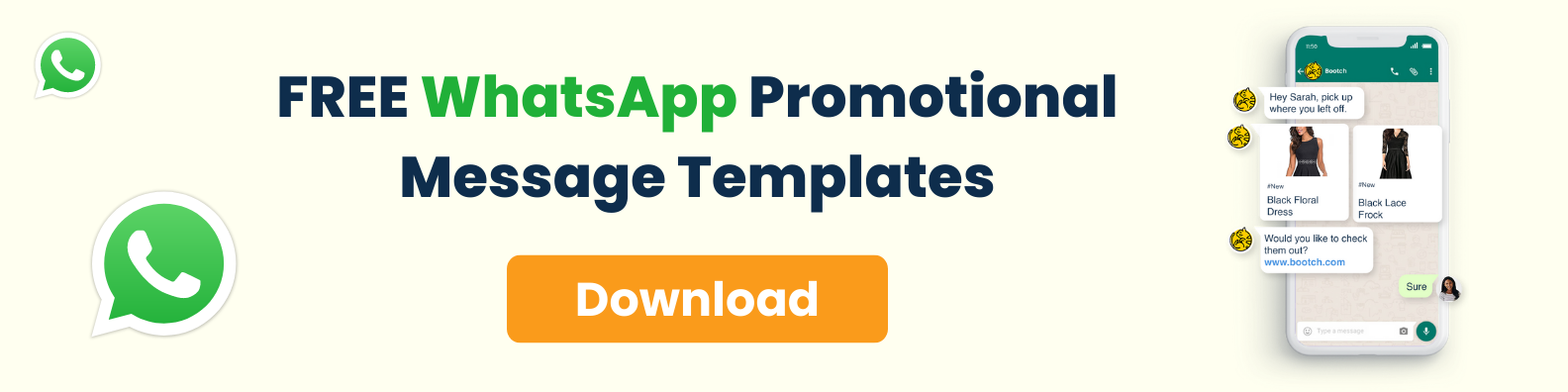 free whatsapp promotional message templates