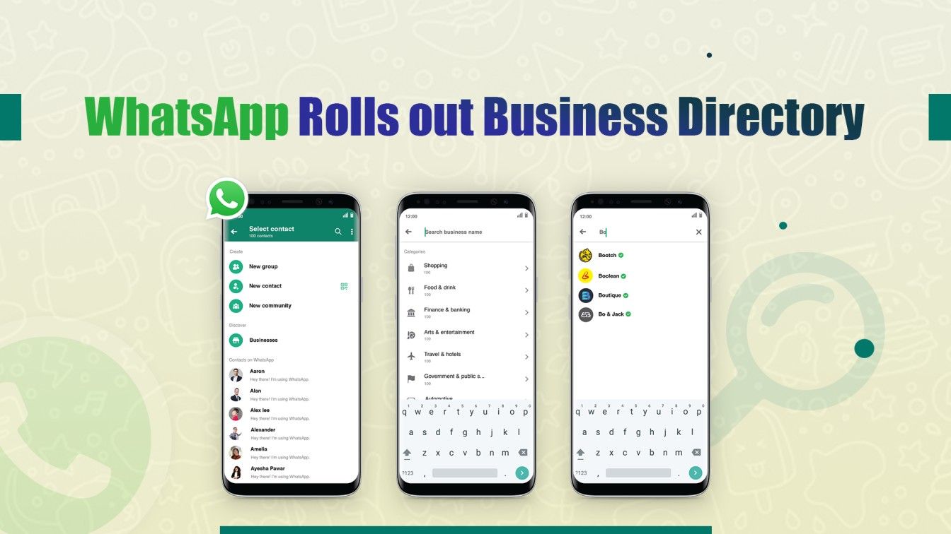 WhatsApp Rolls Out Business Directory